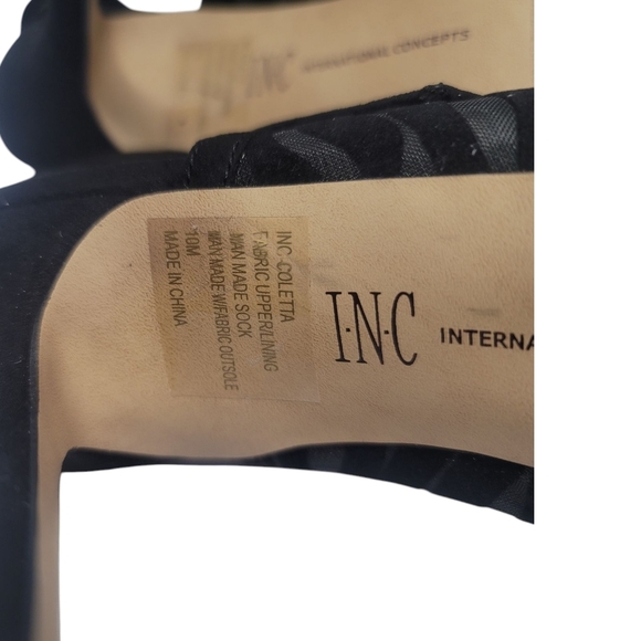 INC - Elegant Black Women's Heels - Picture 8 of 8